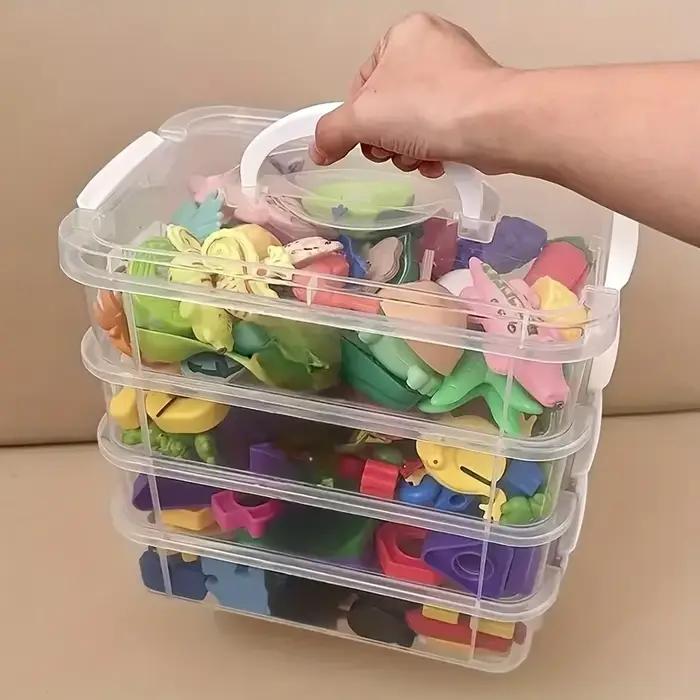 Boîte de rangement pour blocs de construction