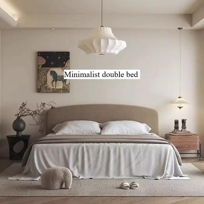 Lit rembourré minimaliste taille Queen