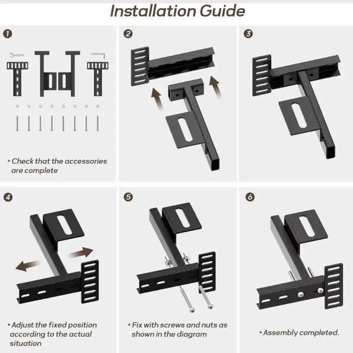 Supports universels cadre lit en métal