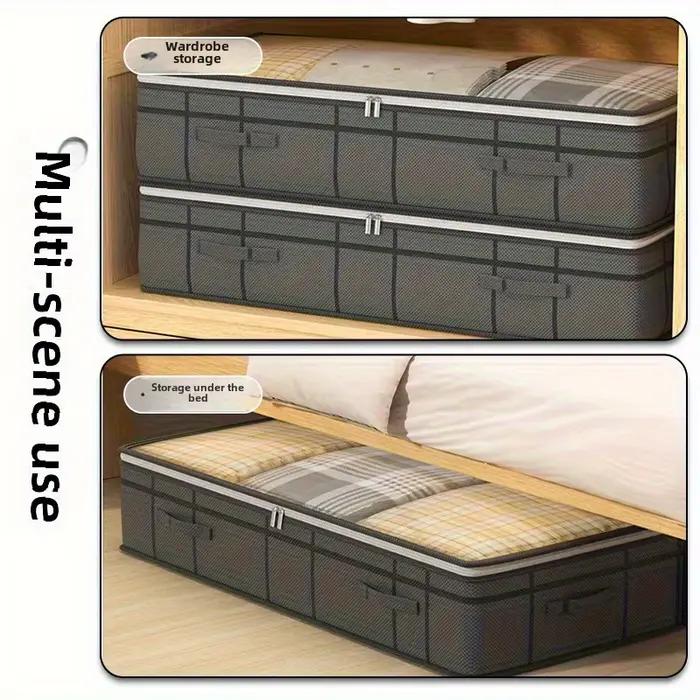 2 boîtes de rangement extra larges sous le lit