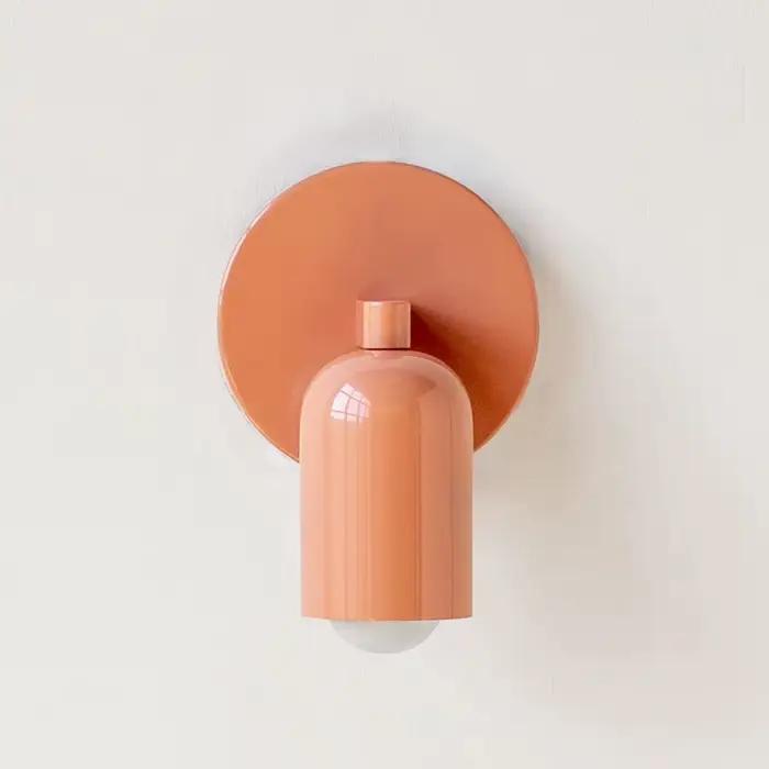 Lampes murales colorées nordiques pour chambre à coucher