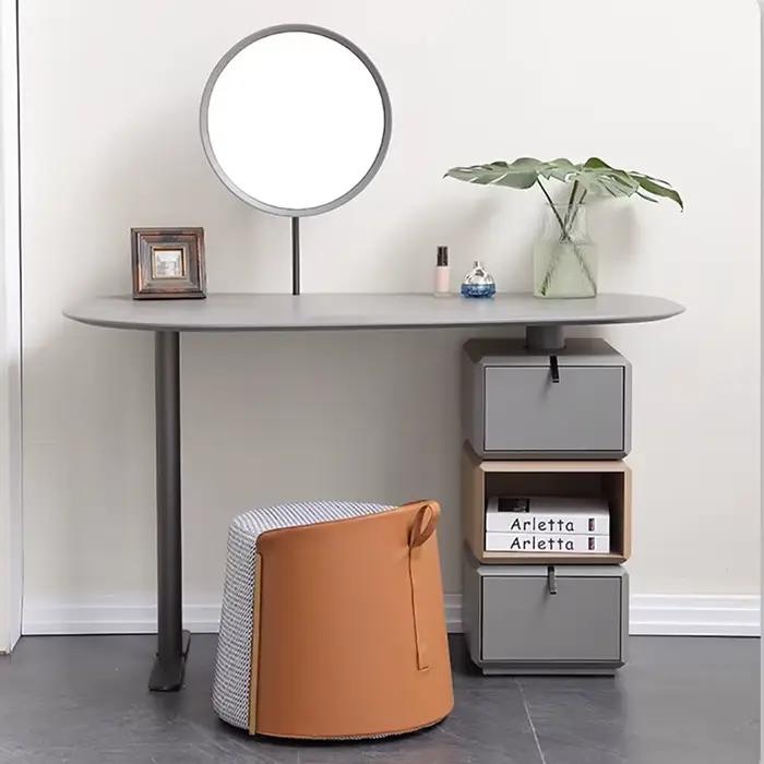 Coiffeuse italienne légère De luxe minimaliste nouvelle Table De maquillage Chambre Armoire De rangement moderne