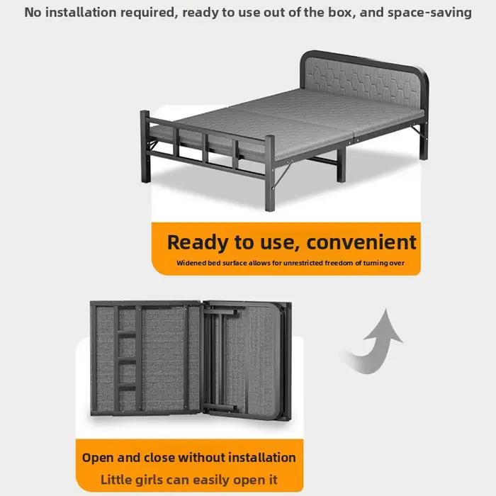 Lit pliant compact pour chambre d'étudiant