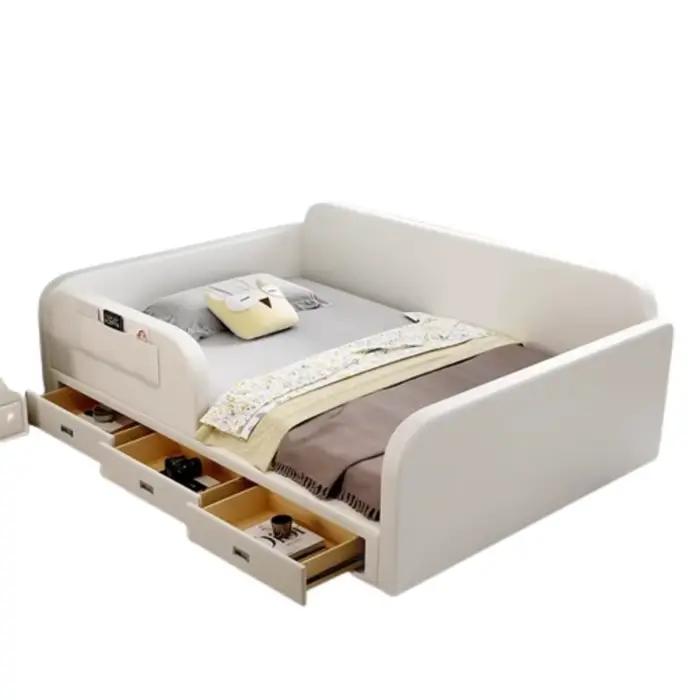 Chambre à coucher moderne lit esthétique luxe tête De lit enfants rangement 180x200 Cama De Lujo Para dortoir accessoires pour la maison