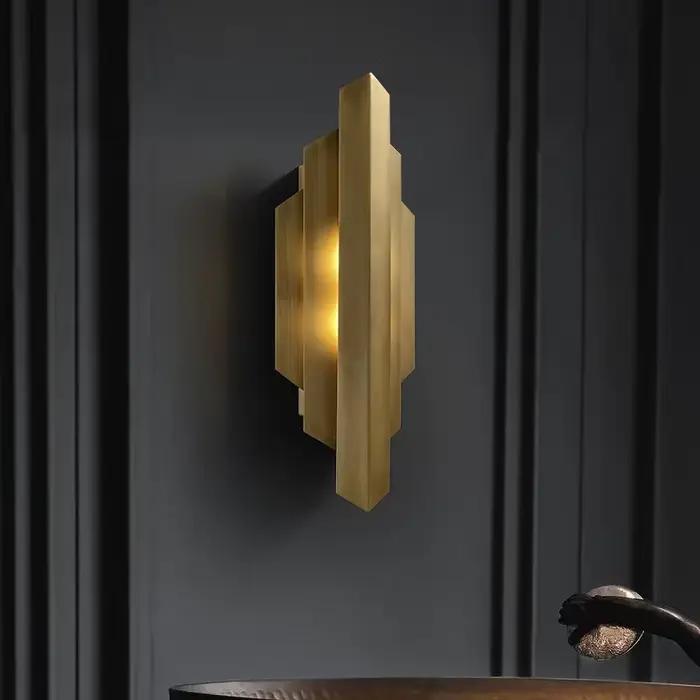 Postmoderne tout cuivre applique chambre salon fond chevet