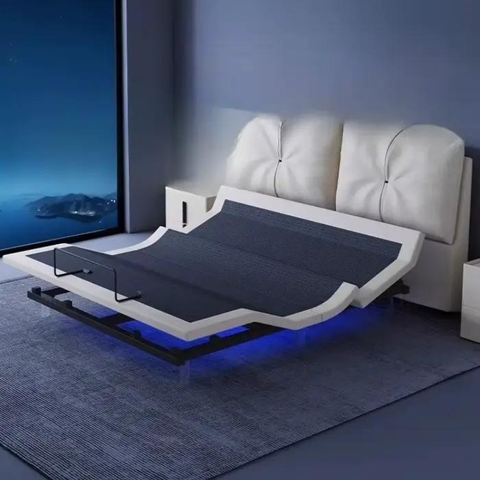 Tiroir chambre principale lit adolescentes nordique en bois lit De couchage rembourrage Double Cama De Lujo Para dortoir meubles