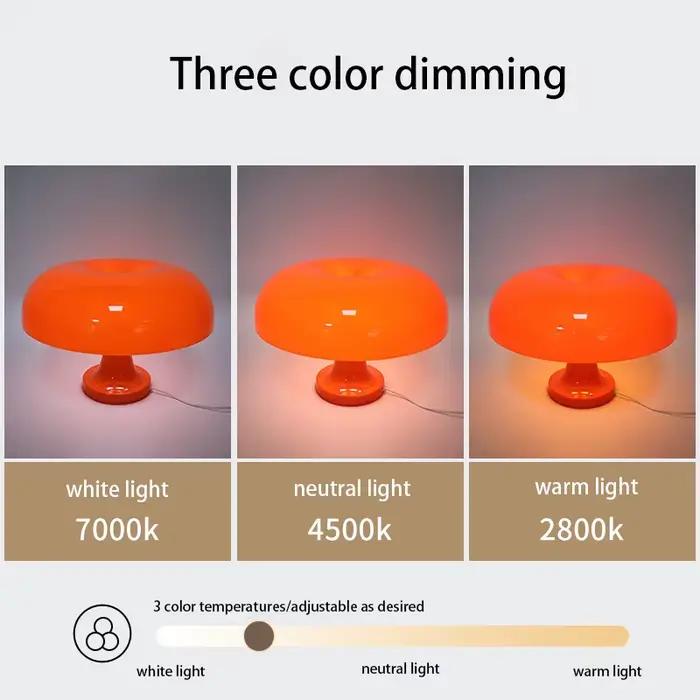 Lampe de table moderne minimaliste en forme de champignon