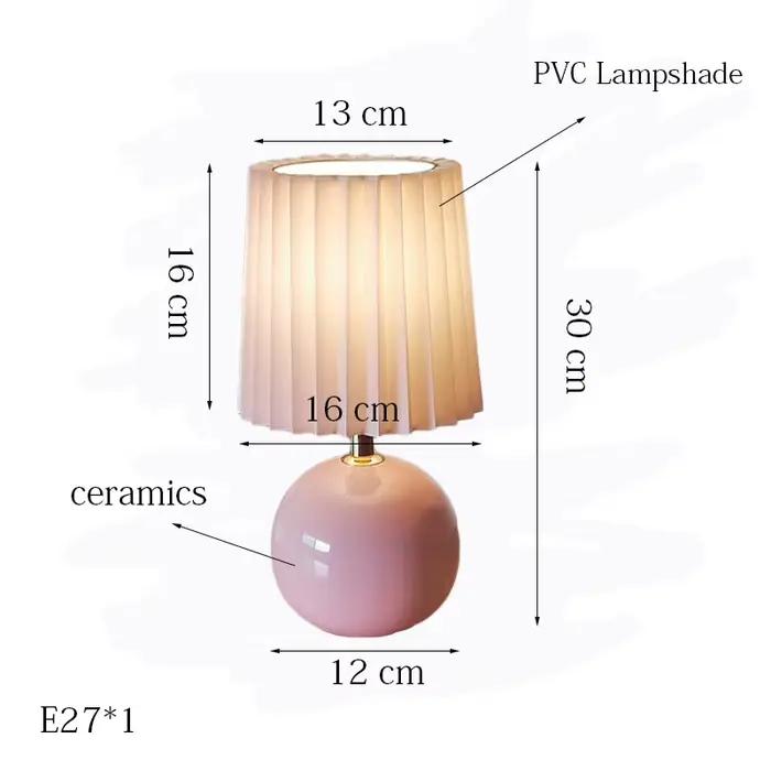 Lampe contemporaine en céramique pour chambre à coucher