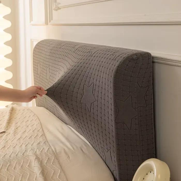 Housse de tête de lit en polaire extensible classique