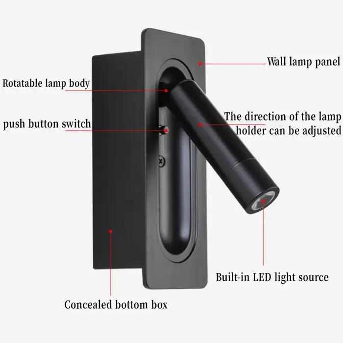 Lampe de chevet, applique murale