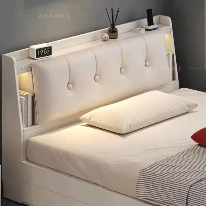 Lits de chambre japonais style loft 180x200 Queen avec rangement unique