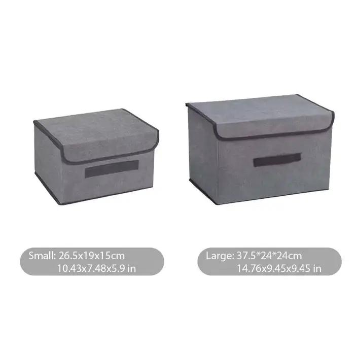 Boîte de rangement en tissu non tissé pliable