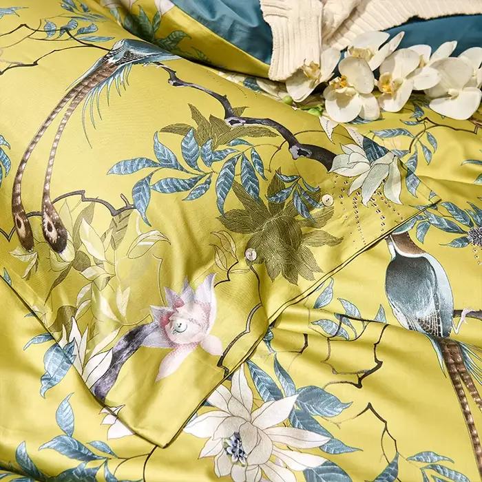 Ensemble de literie en coton égyptien soyeux