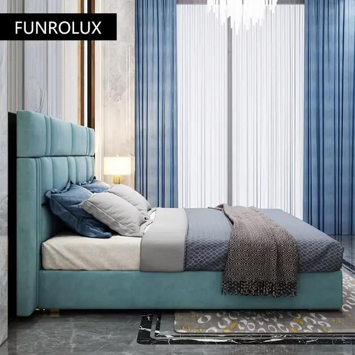 Lit Double Moderne en Cuir Cirhide