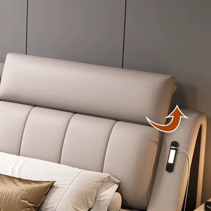 Cadre de couchage lit Unique minimaliste tables de chevet lit fantaisie tête de lit nordique Muebles Para dortoir chambre ensemble meubles
