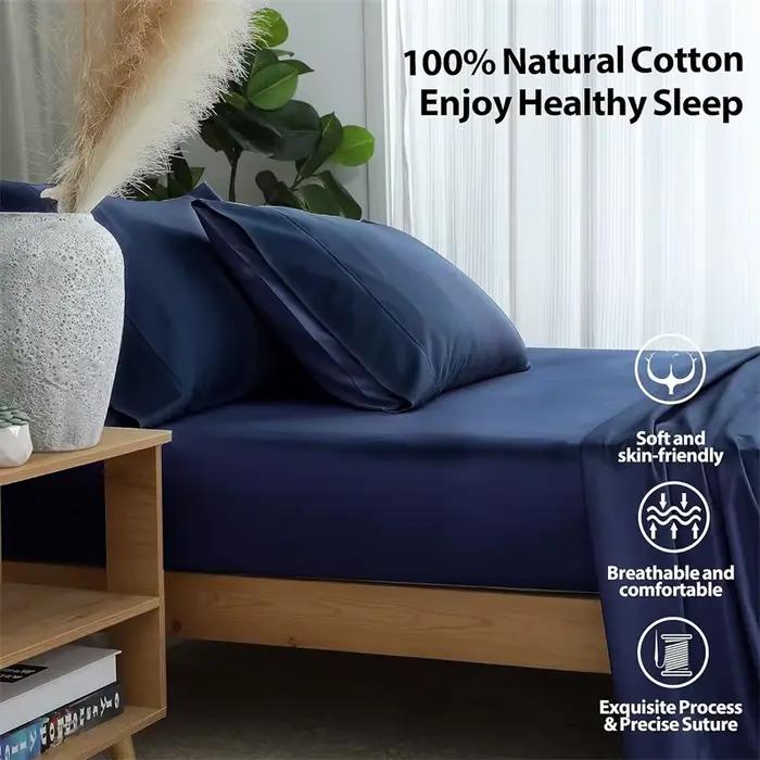 Draps de lit 100% coton égyptien