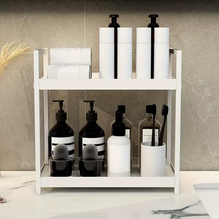 Étagère de rangement intégrée pour coiffeuse