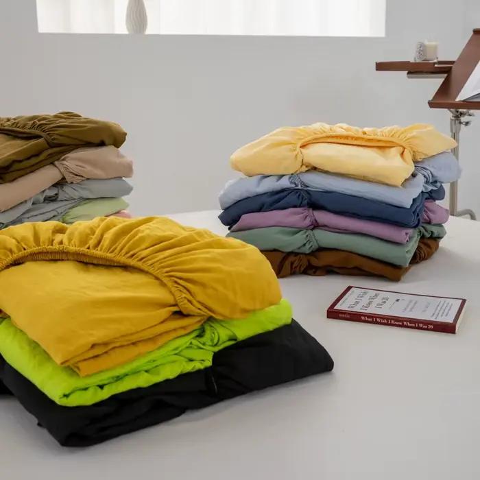 Drap-housse en coton doux
