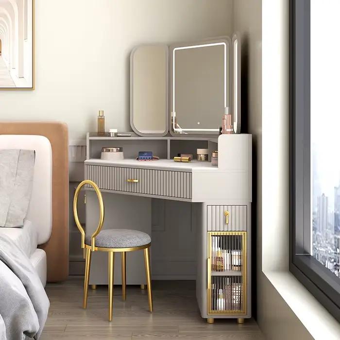 Tables de maquillage de luxe en bois massif