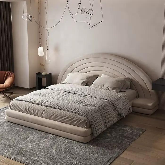 Tête de lit Double, tables de chevet de luxe