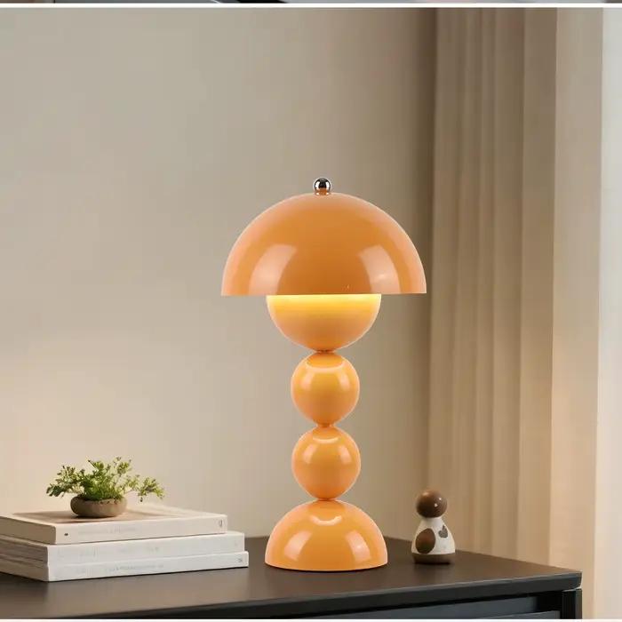 Lampe de table LED nordique avec interrupteur tactile supérieur, lampe de chevet en forme de bourgeon de fleur pour chambre à coucher, lampe de bureau, décoration de table de salle à manger, lumière L