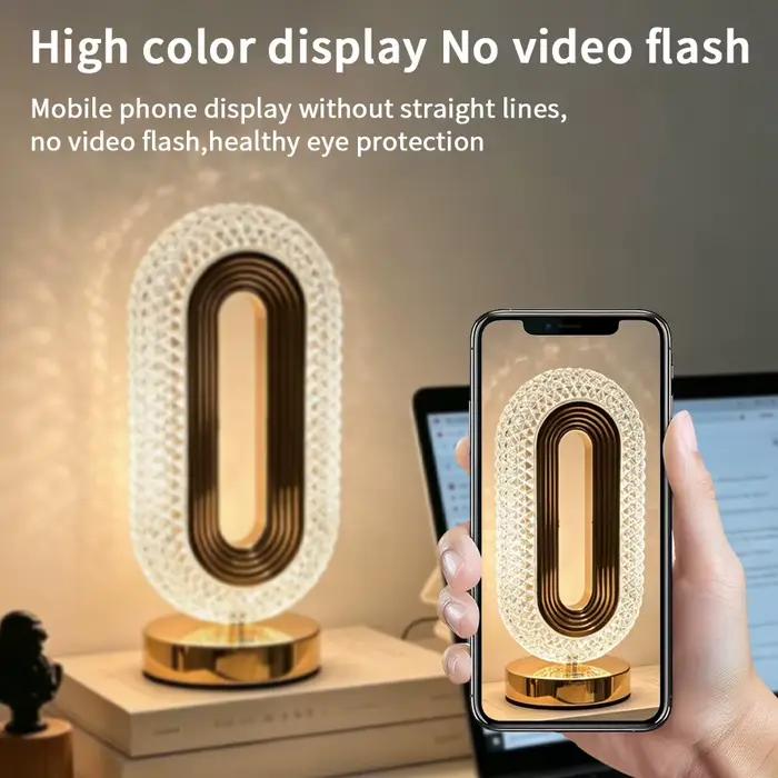 Lampe de table en cristal LED
