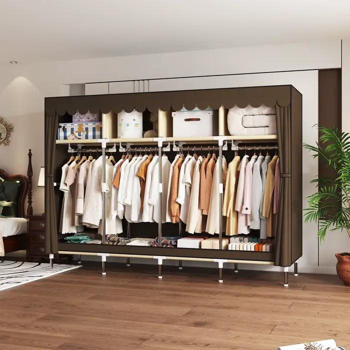 Armoire portable - 4 zones de suspension et 4 zones de rangement