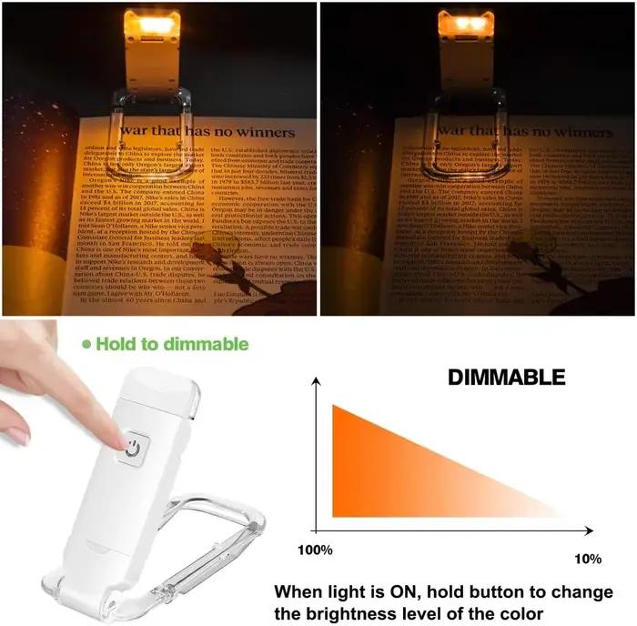 Lampe de livre LED à clipser