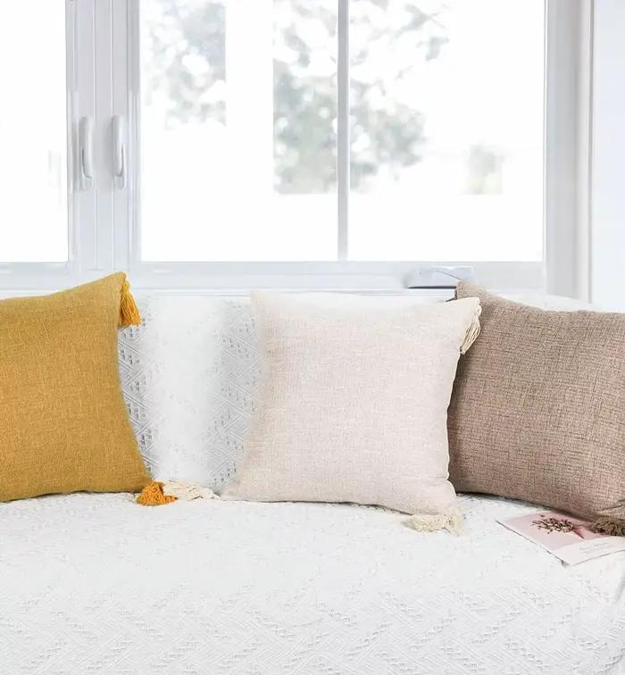 Oreiller/housses de coussin en lin massif