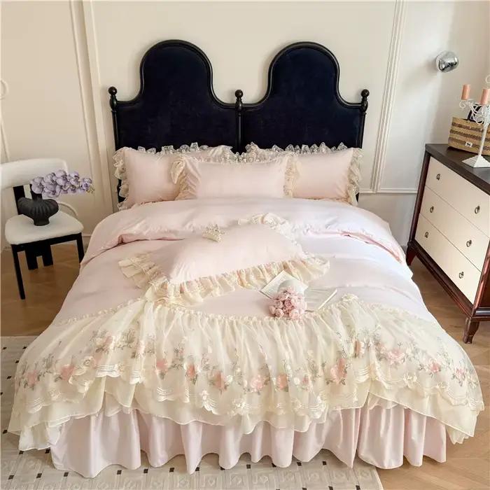 Parure de lit princesse en dentelle