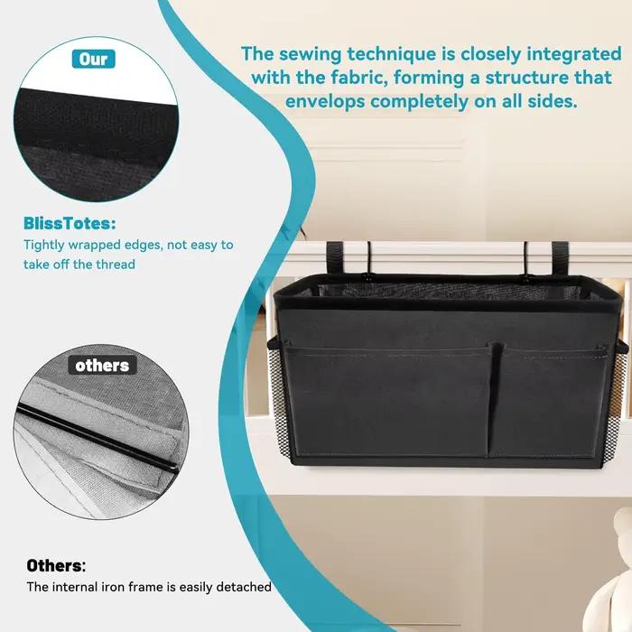 Organisateur de rangement de chevet pour accessoires de lit superposé