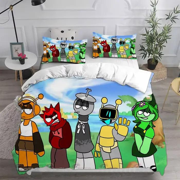 Sprunki ensembles de literie housse de lit couette