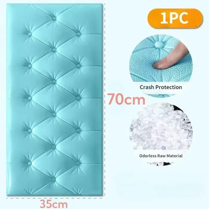 Lit entourant couverture souple tête de lit Anti-collision 3d autocollant mural auto-adhésif Tatami bébé dossier chambre fond