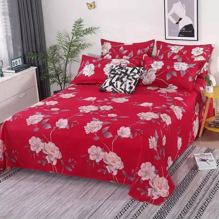 Ensemble de draps de lit 3 pièces/ensemble en coton avec taies d'oreiller pour chambre d'amoureux