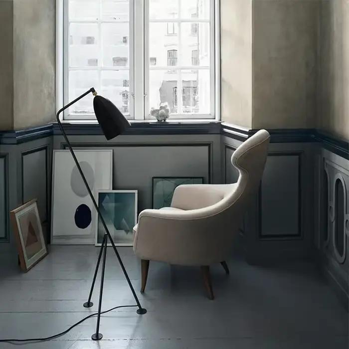 Danemark Designer Trépied Lampadaire Chambre Salon Étude Luminaires