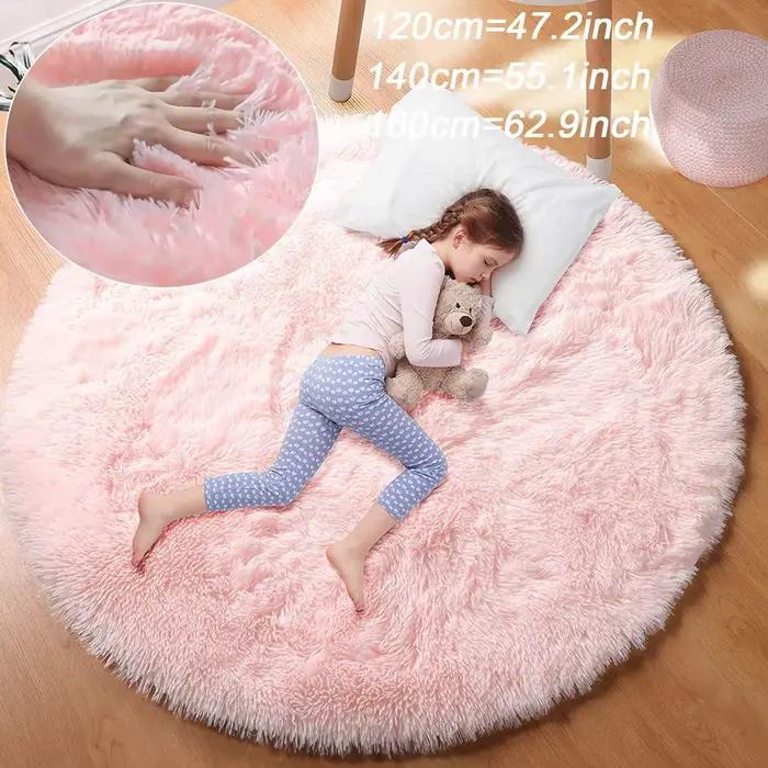 Tapis rond en peluche Super doux
