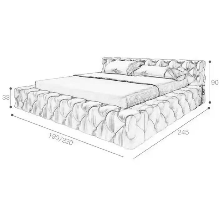 Cadre esthétique lit rembourré chambre nordique reine lit Double dormir princesse Muebles Para El Hogar maison accessoires