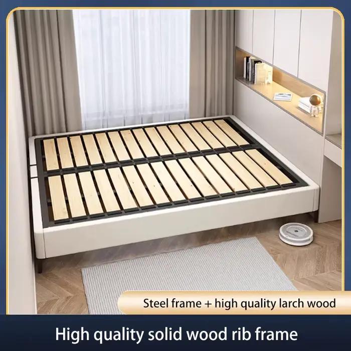Cadre pliant cadre de Support de lit cadre de lit Tatami haute charge 1.2m 1.5m 1.8m en option sans tête de lit cadre de lit en bois massif