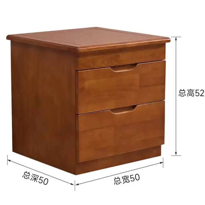 Meuble de chevet unique Dark Grid avec rangements dissimulés
