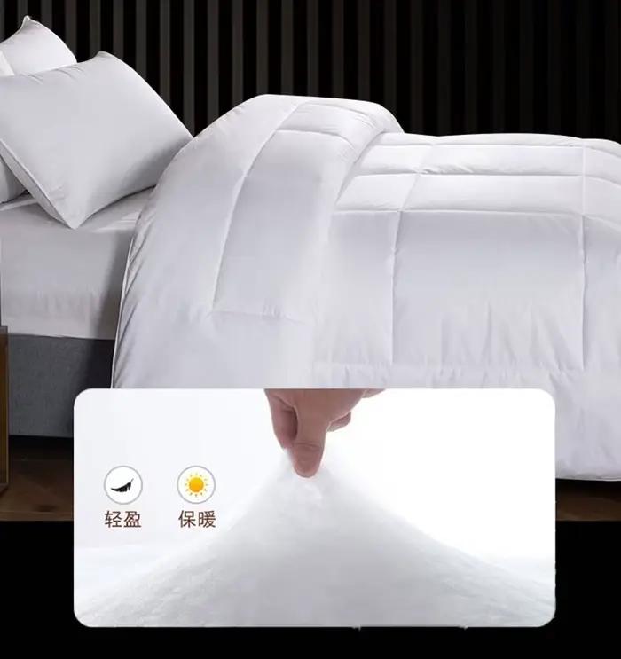 Juste de Couette Blanche en 100% Coton pour Lit d'Été