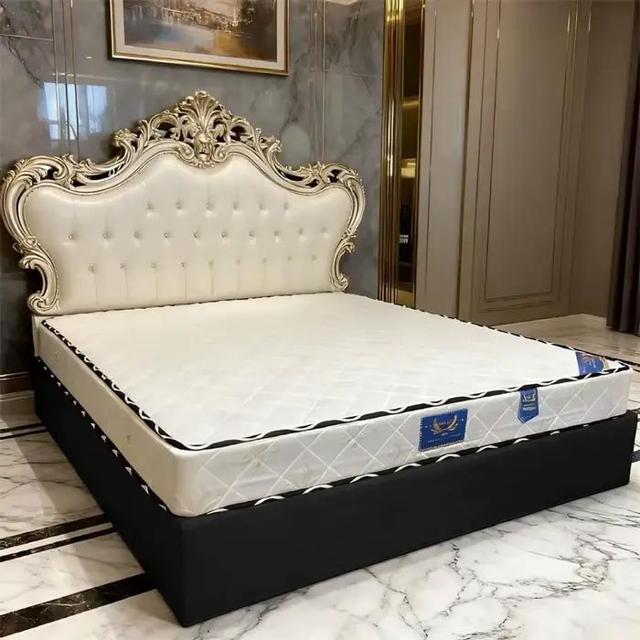 Jupe de lit en tissu de lin épais et confortable de haute qualité
