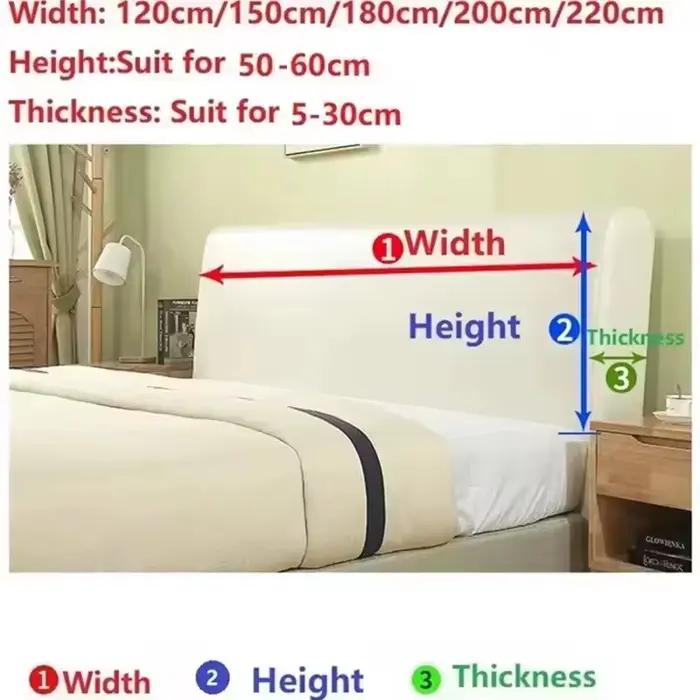 Housse de tête de lit en Jacquard extensible