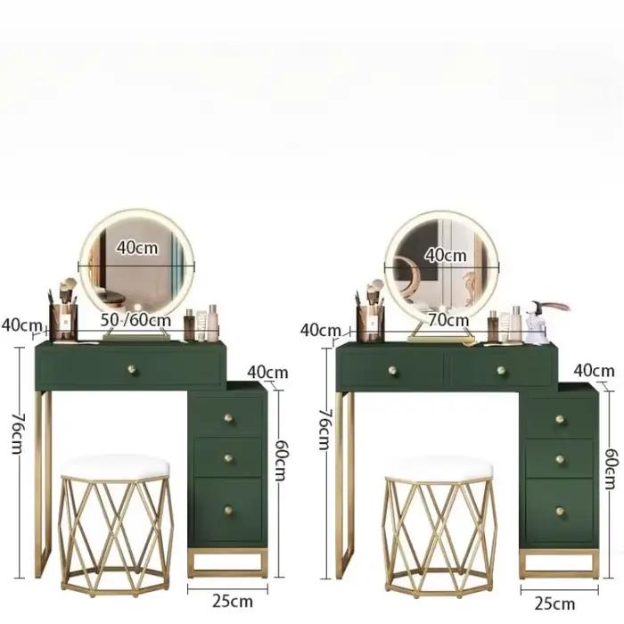 Coiffeuse Vintage verte