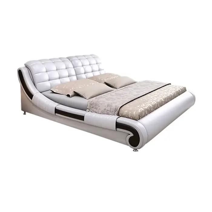 Poignées tiroir lit minimaliste fantaisie cadre de couchage têtes de lit Double chambre Muebles Para El Hogar maison accessoires