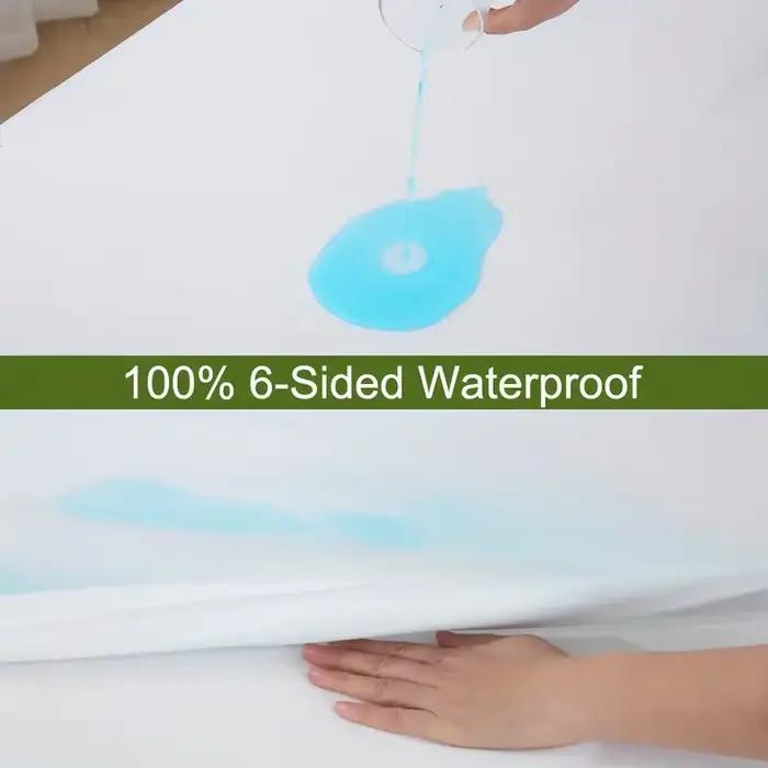 Protecteur de matelas imperméable à 6 côtés