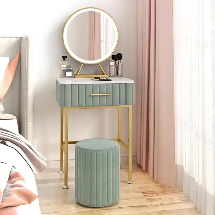 Coiffeuse de rangement de bijoux nordique pour filles