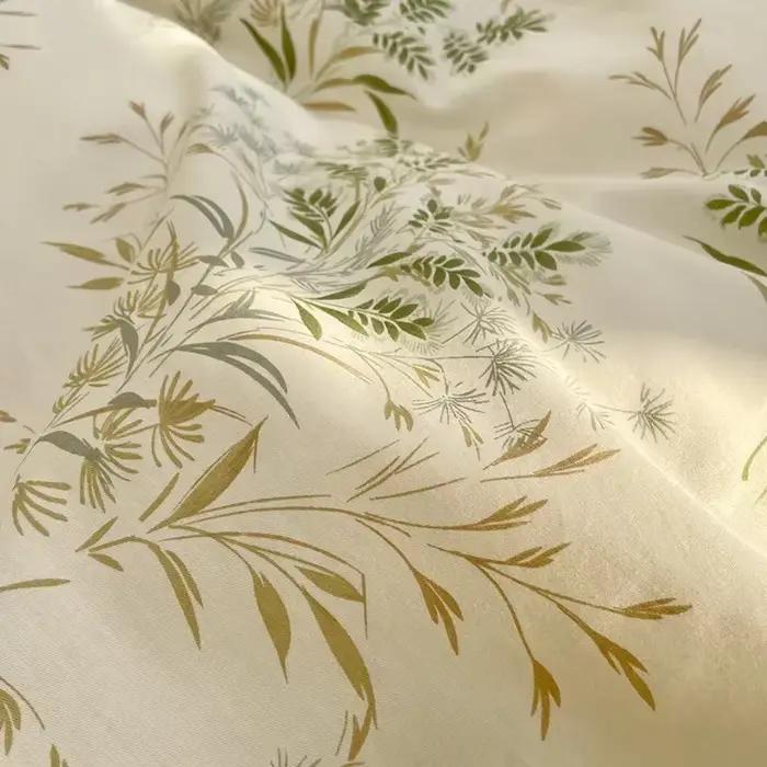 Ensemble de literie 100% coton à fleurs