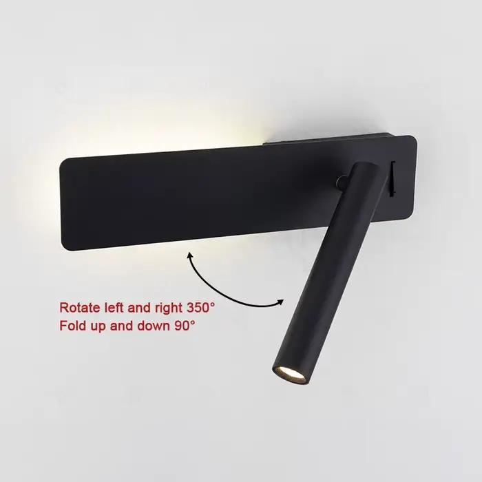 Lampe de chevet nordique blanche applique LED chambre lecture