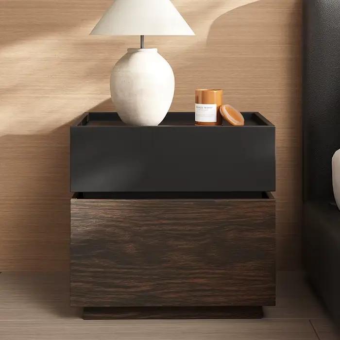 Table de chevet en bois minimaliste italienne