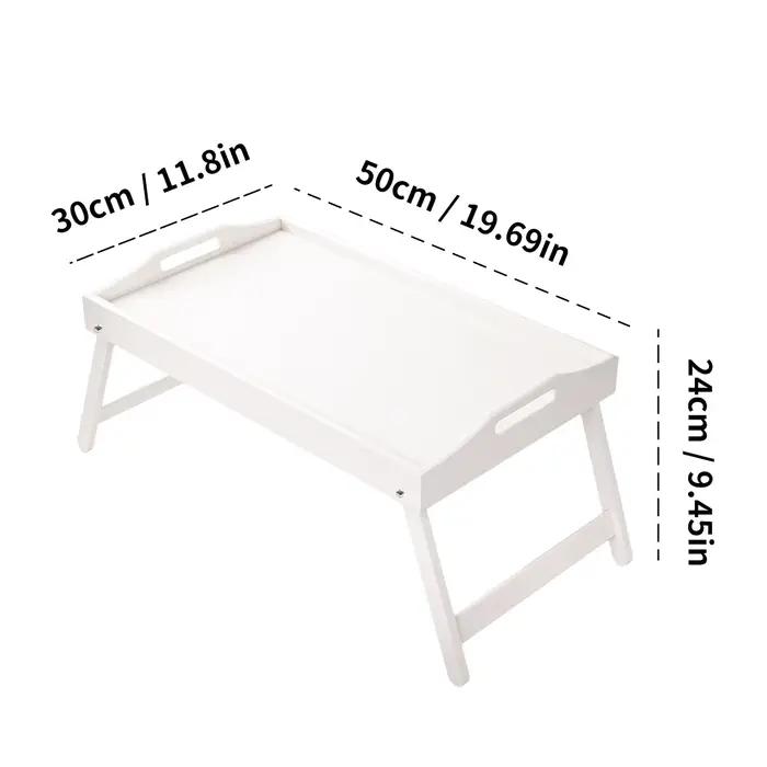 Plateau de lit en bambou avec pieds pliables